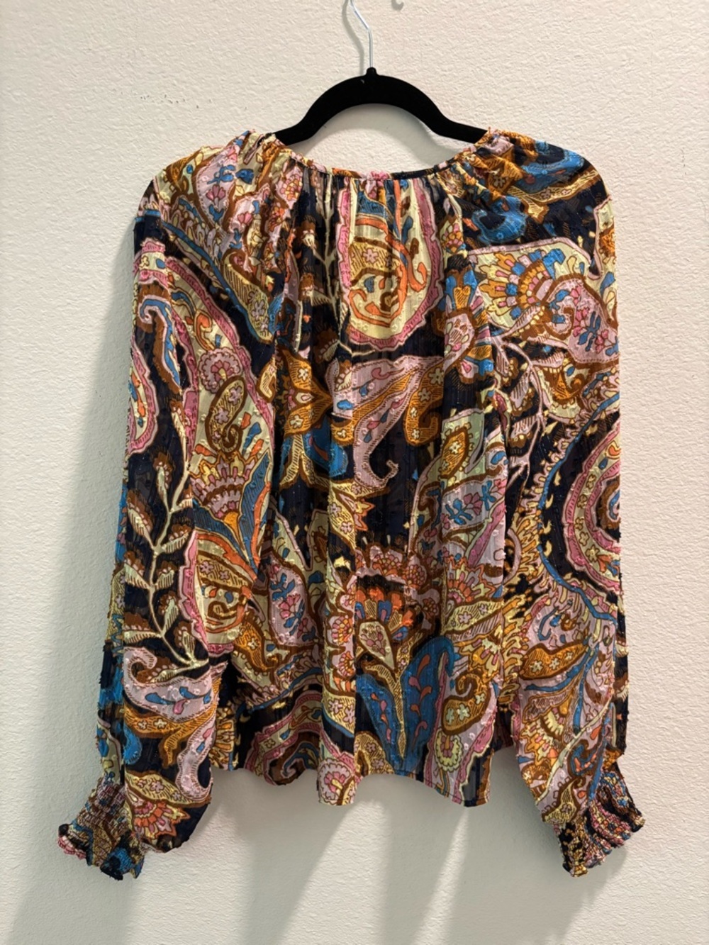 NWT Sancutary Women’s Paisley Peasant Blouse, size M - Picture 7 of 7